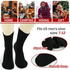 Wool Socks Mens Thick Warm Thermal Winter Boot Socks 5 Pairs
