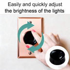 2Pcs Black RK-WH Rotary Dimmer Knob Replacement for Rotary Dimmer Switch,Fan Control,RK-IV Round Dimmer Switch Knob (No Back Panel)