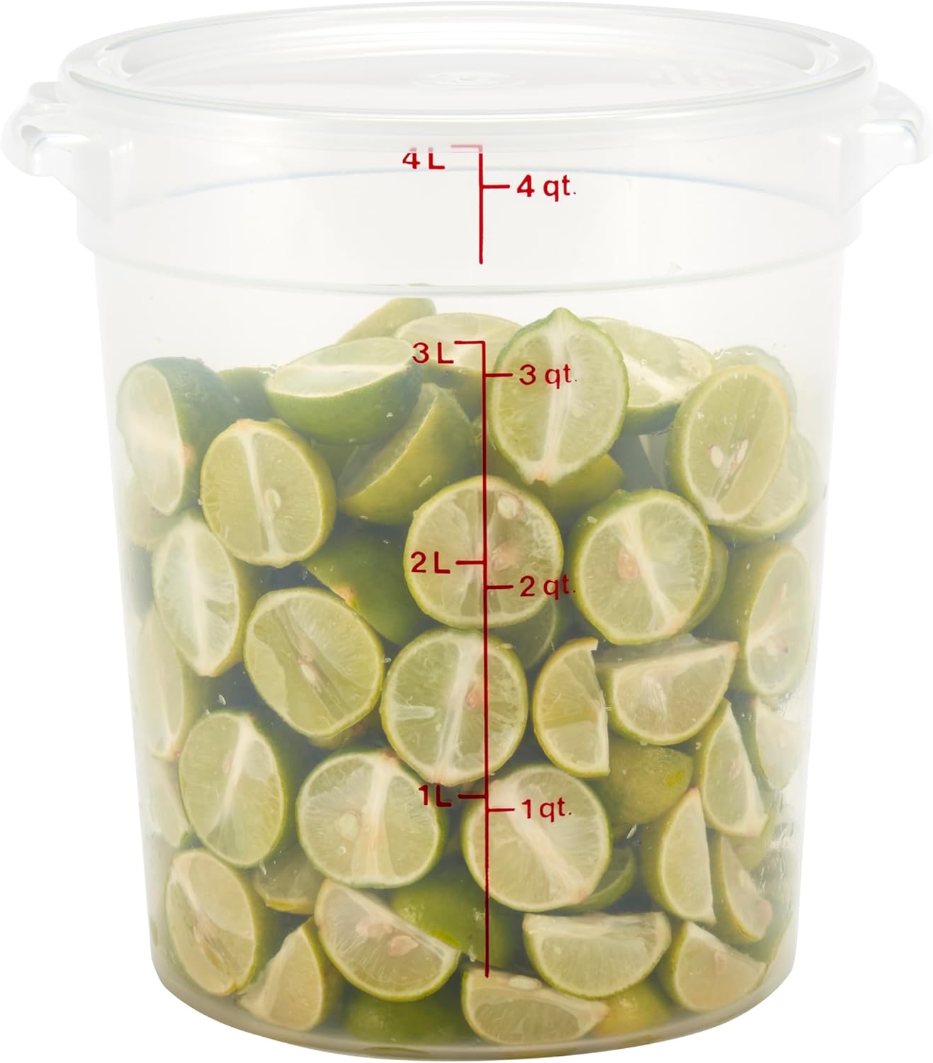 Food Storage Containers with Lids (BPA-Free) - 4 Quart - Food Grade Buckets with Lids (2 Pack) - For Dough Proofing