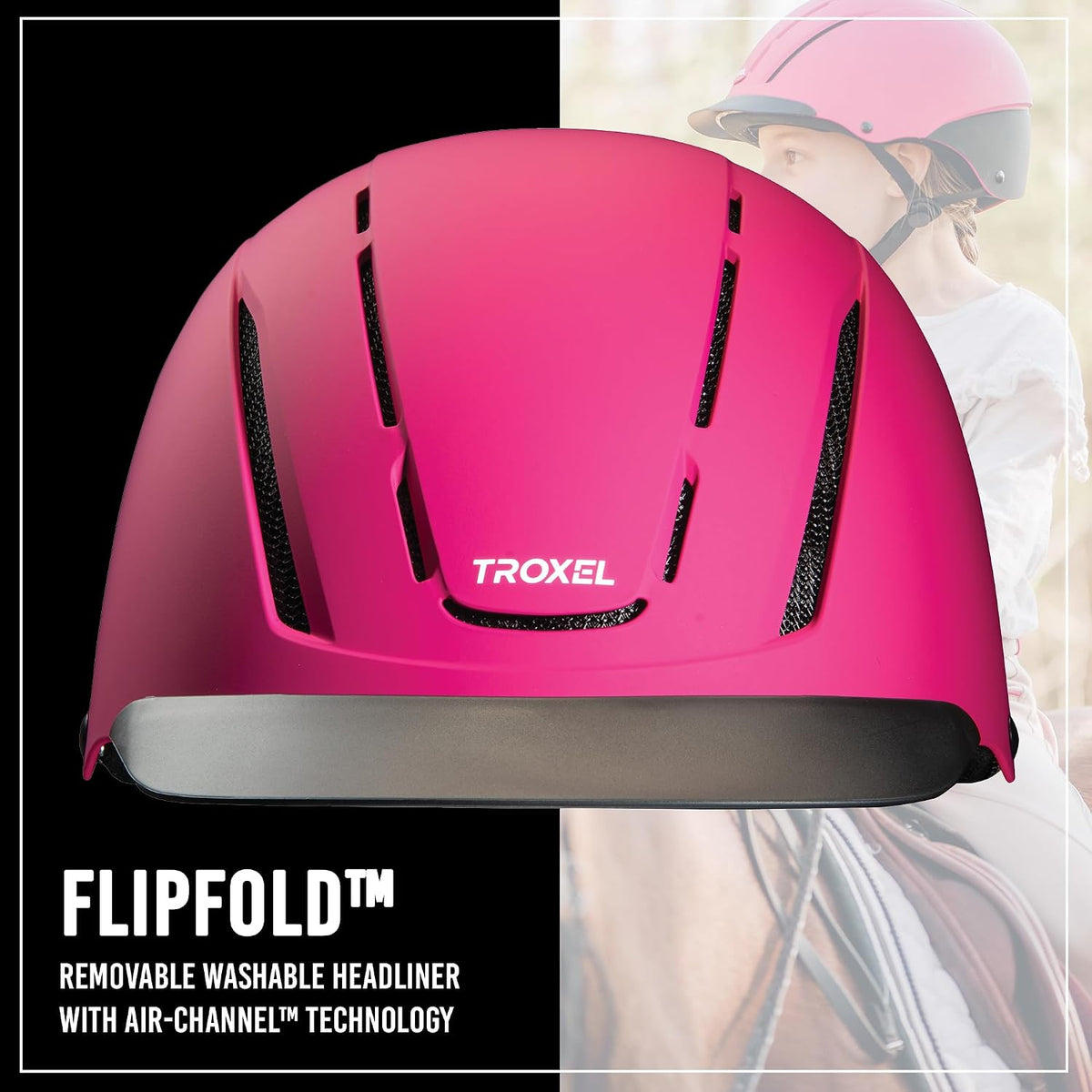 Spirit Duratec Full Coverage Horse Riding Helmet, Adjustable Fit