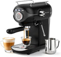 Espresso Machine, Compact Espresso Maker with Milk Frother | 20-Bar Pump, PID Control, Low Vibration Coffee Maker