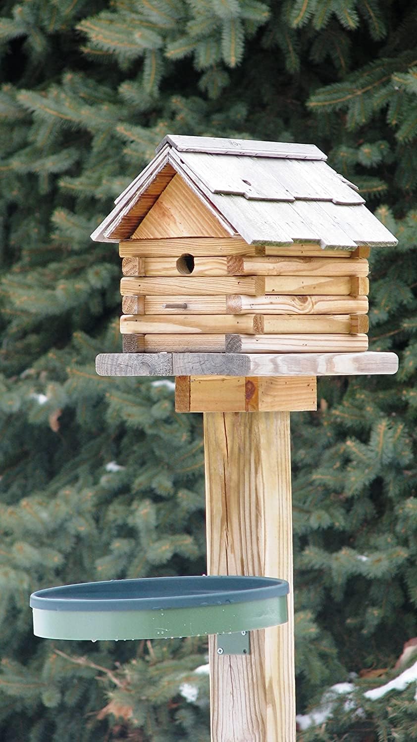 Heated Bird Bath, 1 Quart Capacity, Outdoor Decor Shallow Bath Tray for Birds - Birdbath with Deck, Clamp, and Ground