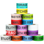 960 Count Color Coding Moving Stickers with 14 Different Living Space Labels, Fragile Warning Stickers & Blank White