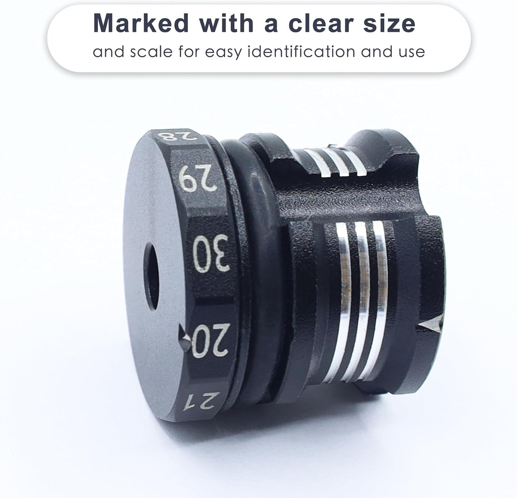 Adjustable Ride Height Gauge 20-30mm for RC Model Repair Work(Black Silver)
