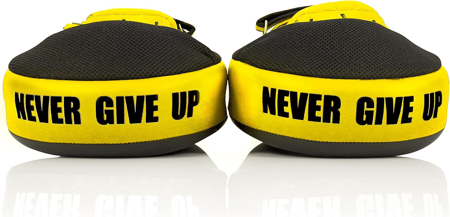 FMV13 Maximized Focus Mitts, Muay Thai Kickboxing MMA Punching Pads | Premium Syntek leather shell with multi-layer