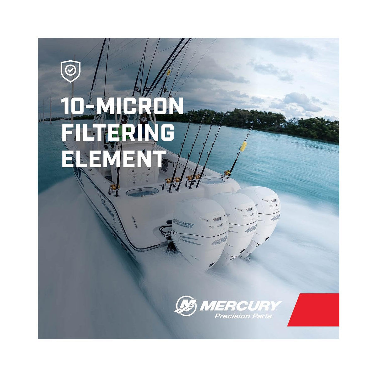 Mercury 8M0157616 Water Separating Fuel Filter for Select L6 and 5.7L V10 300-425hp Verado Outboards