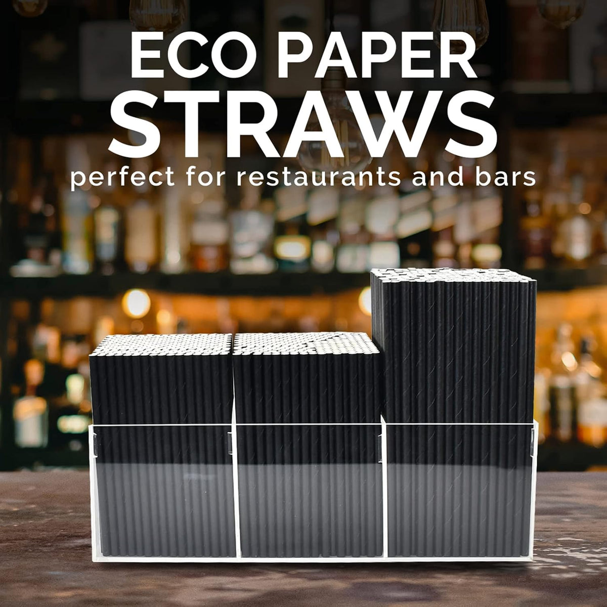 Short Paper Straws Bulk 5.5 inch 500 ct Biodegradable Black Straws