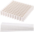 40Pcs Grid Drawer Dividers, Adjustable Drawer Organizer for Socks, Underwear, Lingerie, Makeup, Bedroom Office