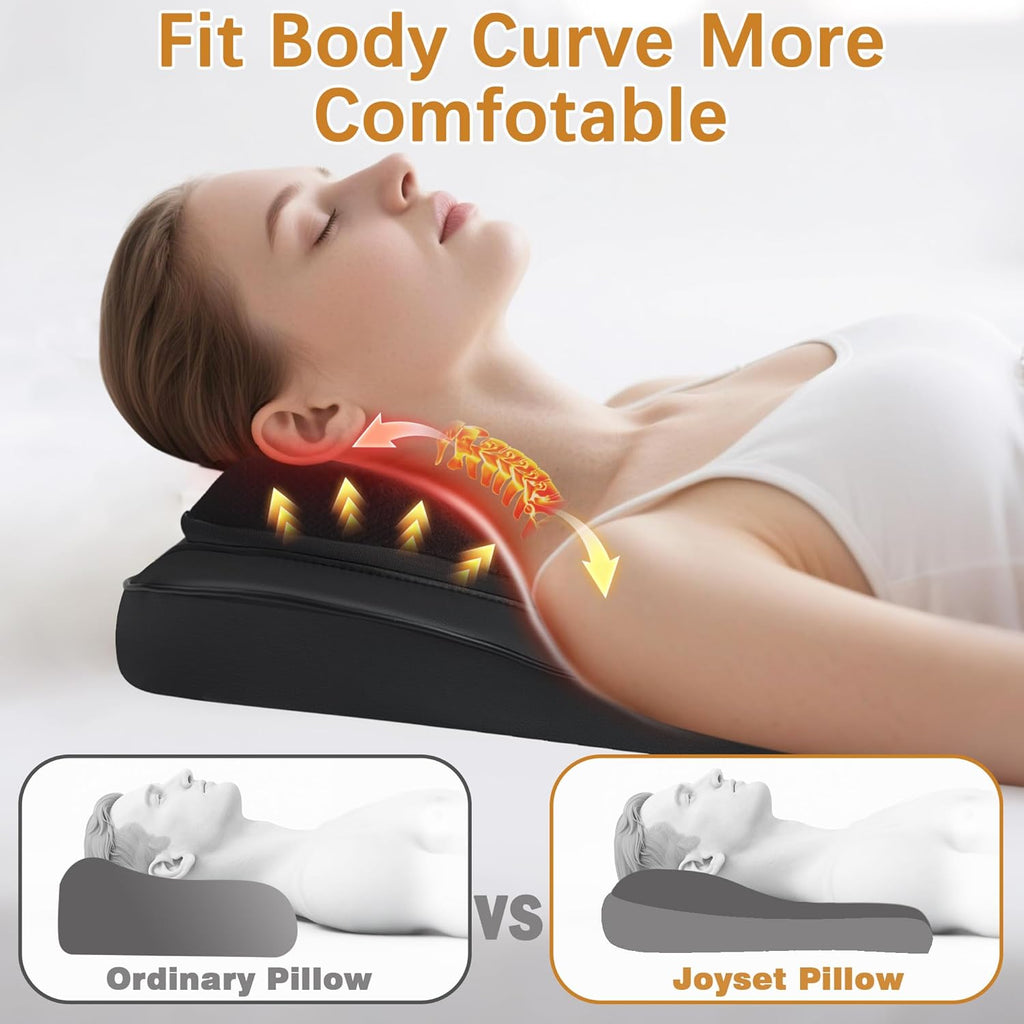 Back Massager with Heat,Neck Massager for Back Pain Deep Tissue,4D Kneading Shiatsu Lower Back Massage Pillow for