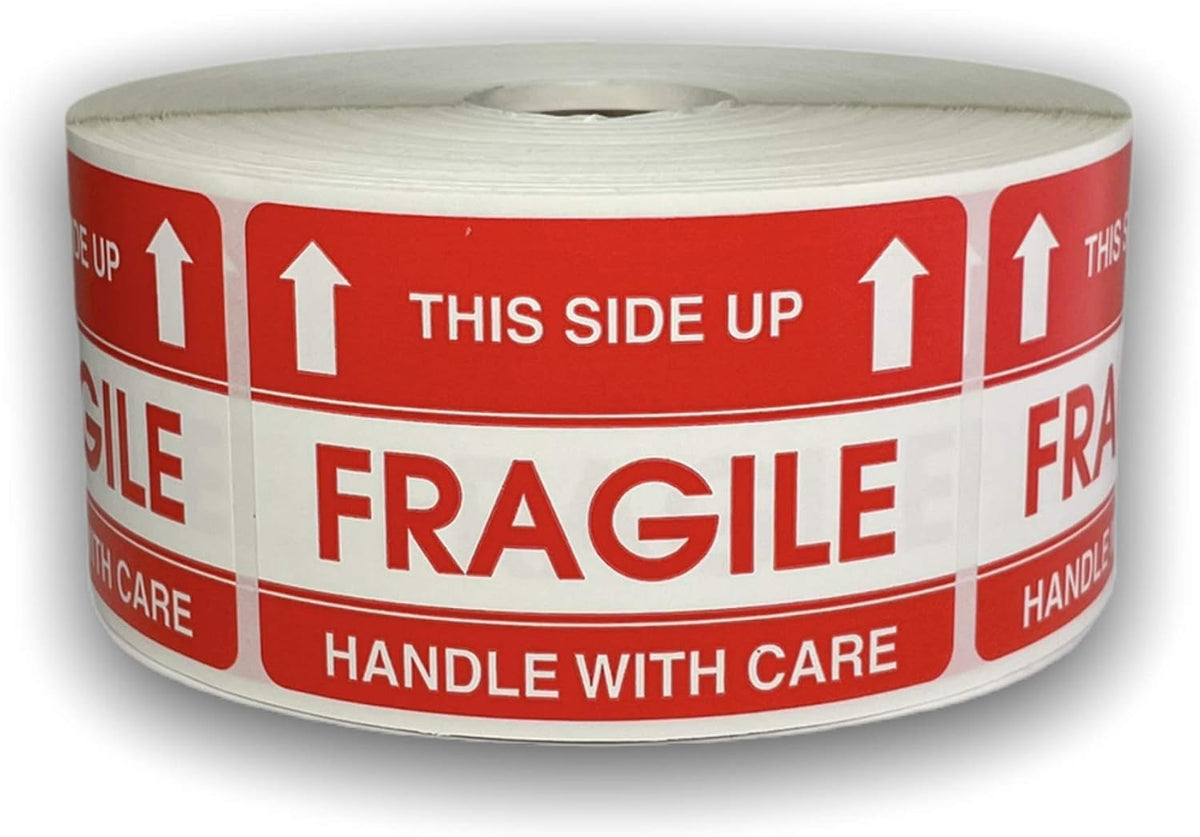 1000 Labels 2x3 Fragile/This Side UP Handle with Care Shipping Mailing Warning Caution Stickers