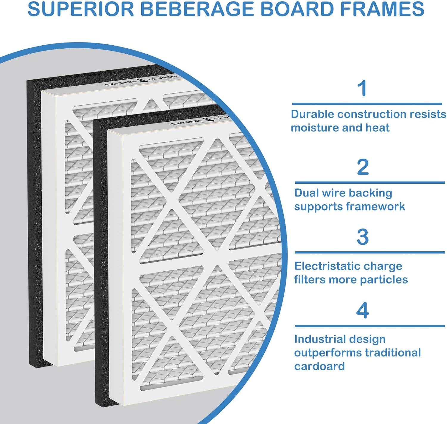 20x25x3 MERV 13 Pleated Air Filter Replacement Compatible with Honeywell Home Air Filter and Zephyr VGF Series