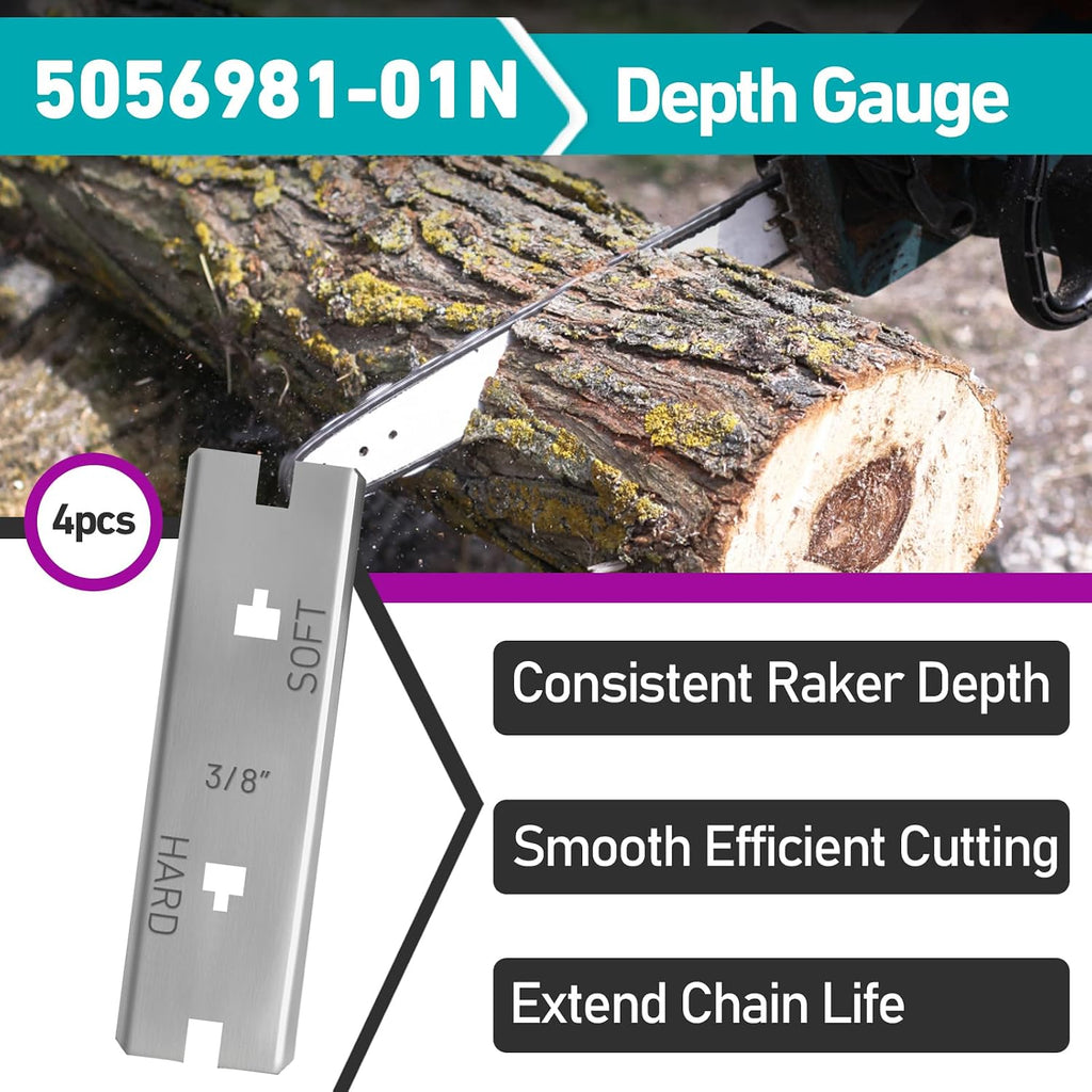 4 Pcs 5056981-01N Depth Gauge Tool, Depth Gauge 3/8"