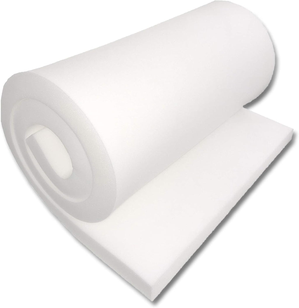 Medium Density 1" Height x 30" Width x 72" Length Upholstery Foam Sheet