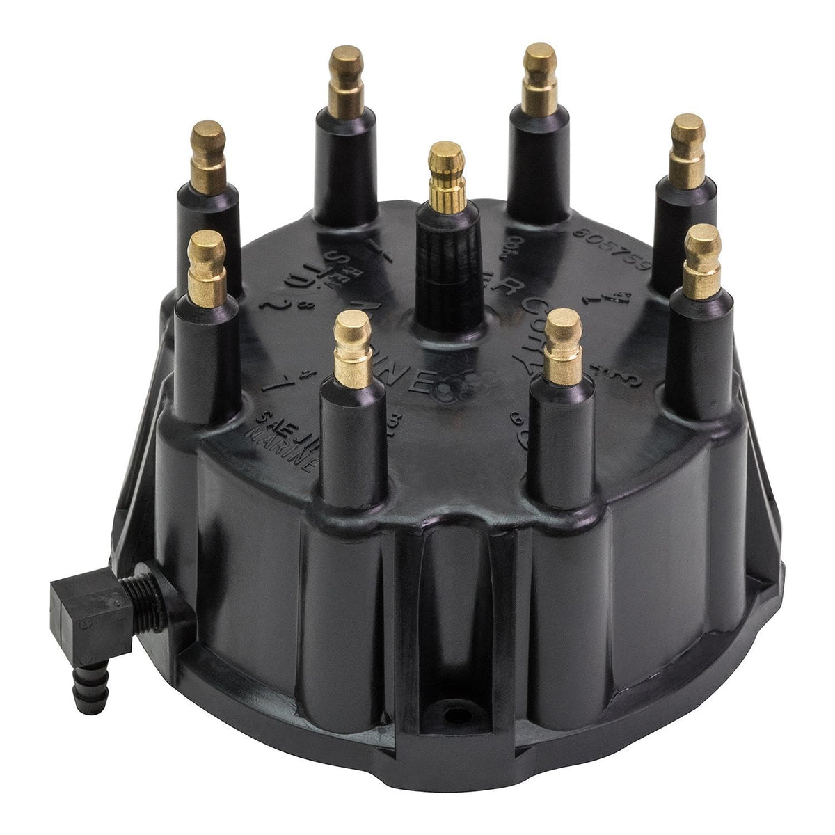 Quicksilver 805759Q3 Distributor Cap Kit with Cap, Rotor, and Gasket for General Motors V8 MerCruiser Engines with Thunderbolt IV and V HEI Ignition Systems