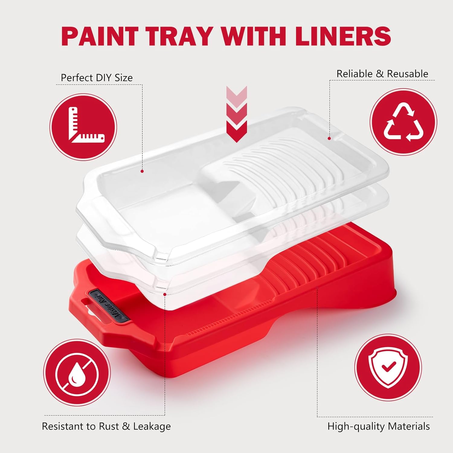 Mini Paint Roller Kit-13 Piece, 4-Inch Microfiber Paint Rollers with Ergonomic Handle, Small Roller Paint Brush