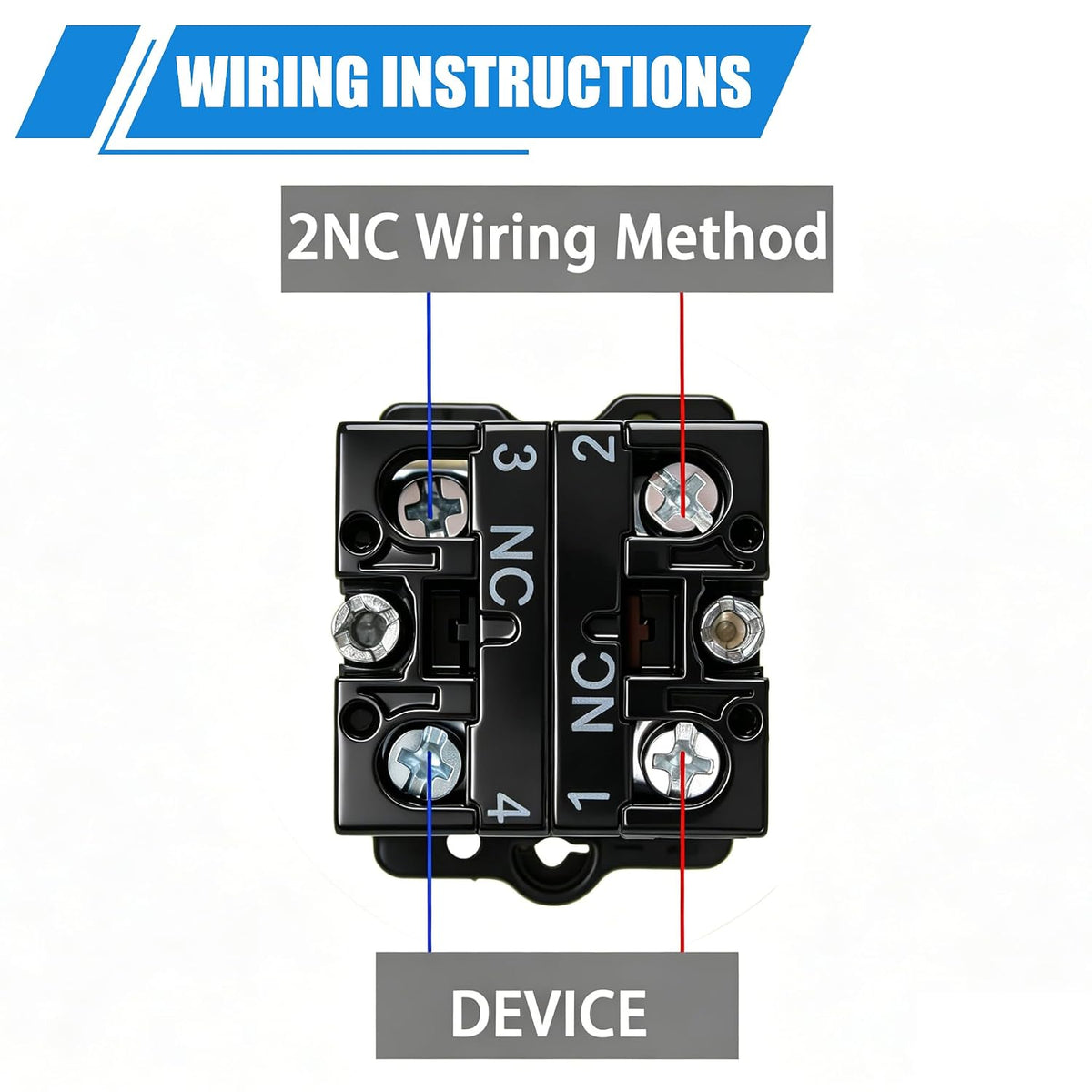 mxuteuk 22mm 2NC Red Mushroom Emergency Stop Push Button Switch Estop AC 660V 10A Switch Station Box，1 Years Warranty HB2-ES544-BOX-W