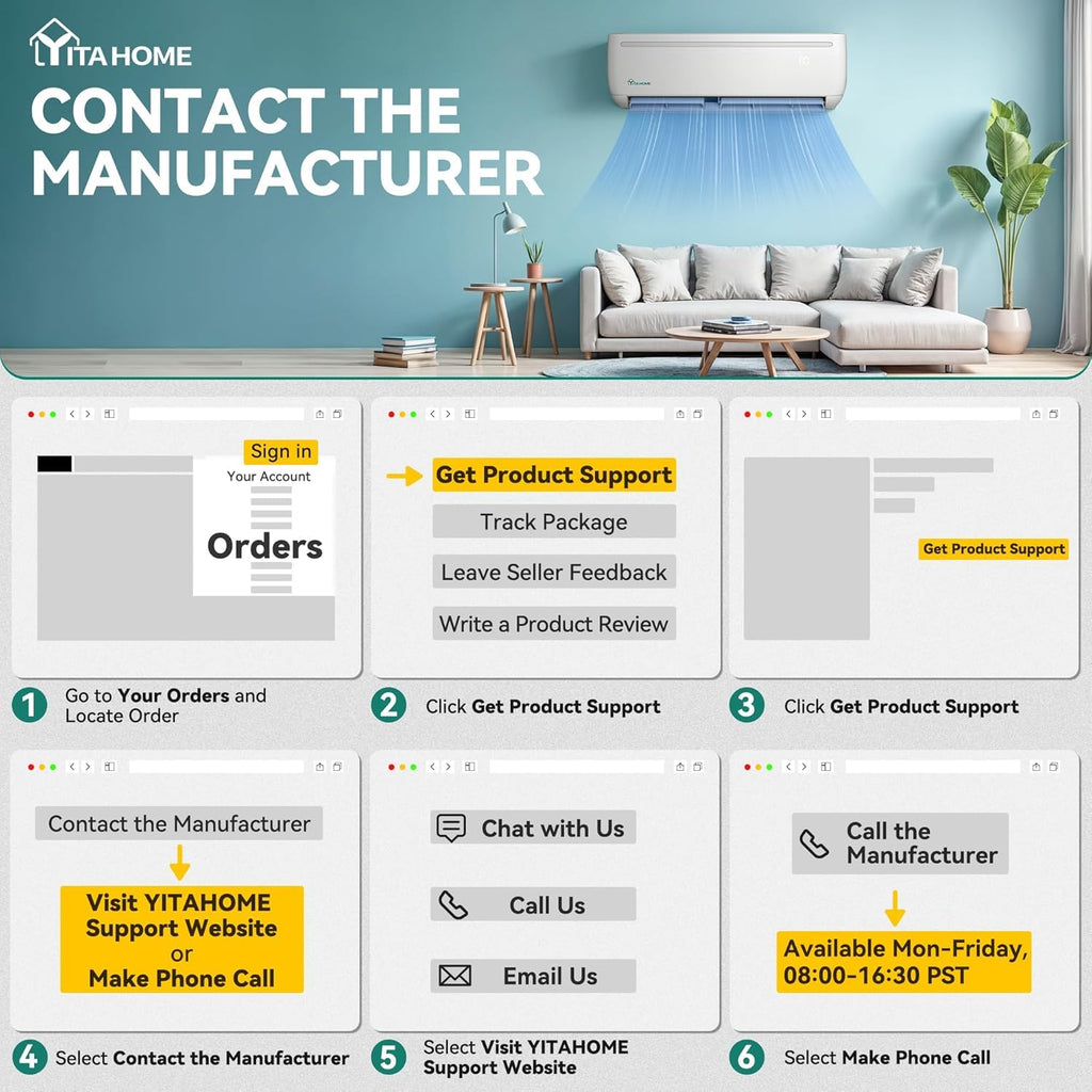 24000 BTU Mini Split AC/Heating System,Compatible with Alexa