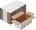 9x5x4 Shipping Boxes Set of 40, White Corrugated Cardboard Box for Mailing Packing Gifts Small Business