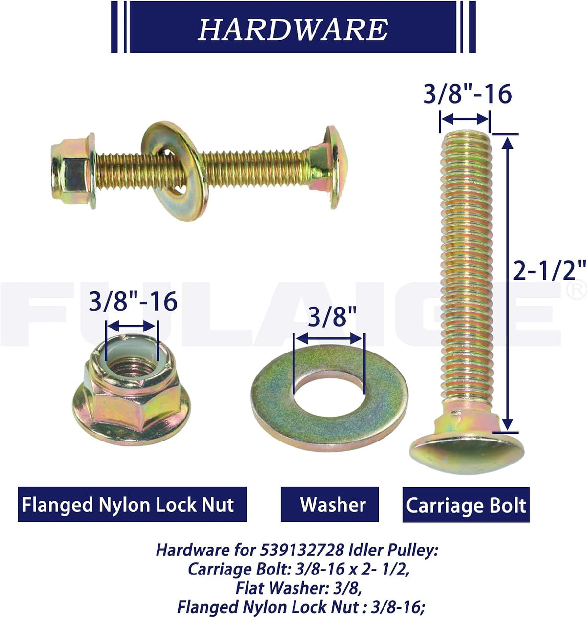 589766102 Replaces Husqvarna 539132728 Deck Idler Pulley for Husqvarna Z246 Idler Pulley, RZ4623, RZ46i, Z248F, MZ61, MZ6128 - with 42" 46" 48" 54" 61" Decks