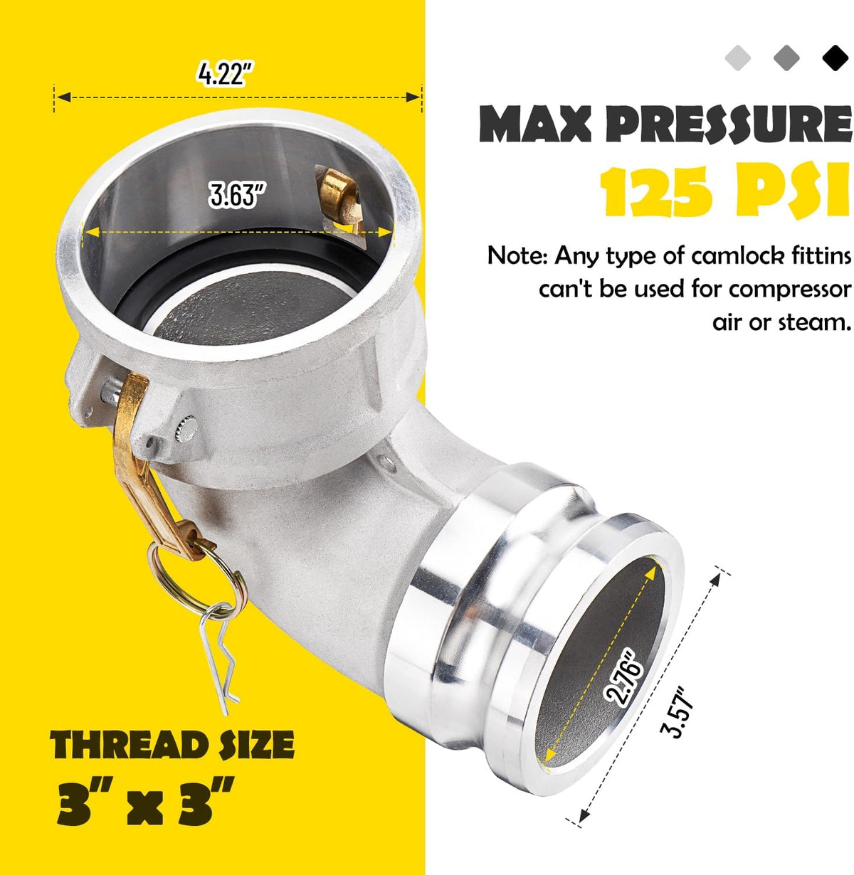 DA3030 Type DA Cam and Groove Hose Fitting