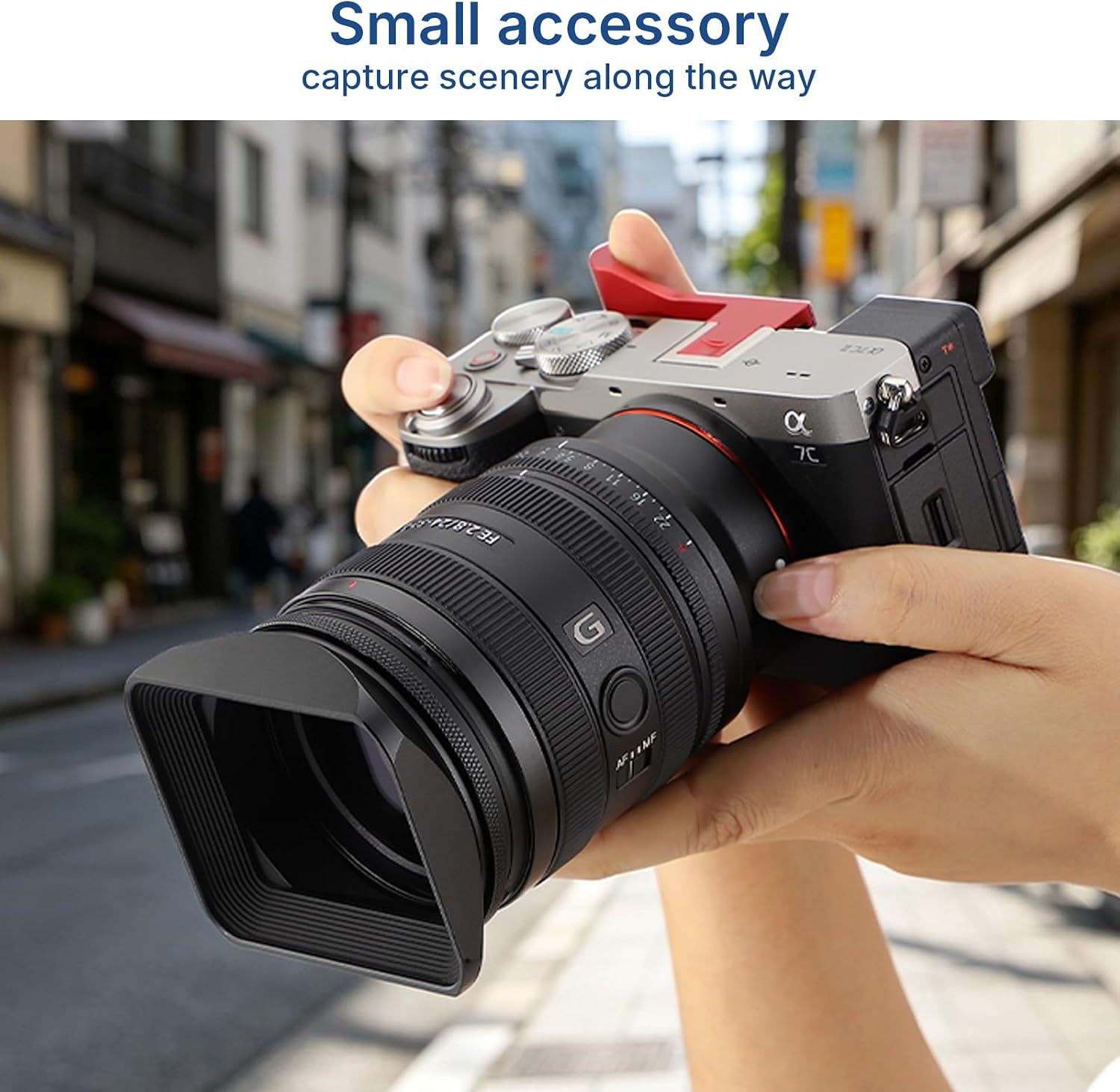 62mm Square Metal Screw-in Mount Lens Hood Shade with Cap for 62mm Canon Nikon Sony Leica Leitz Carl Zeiss