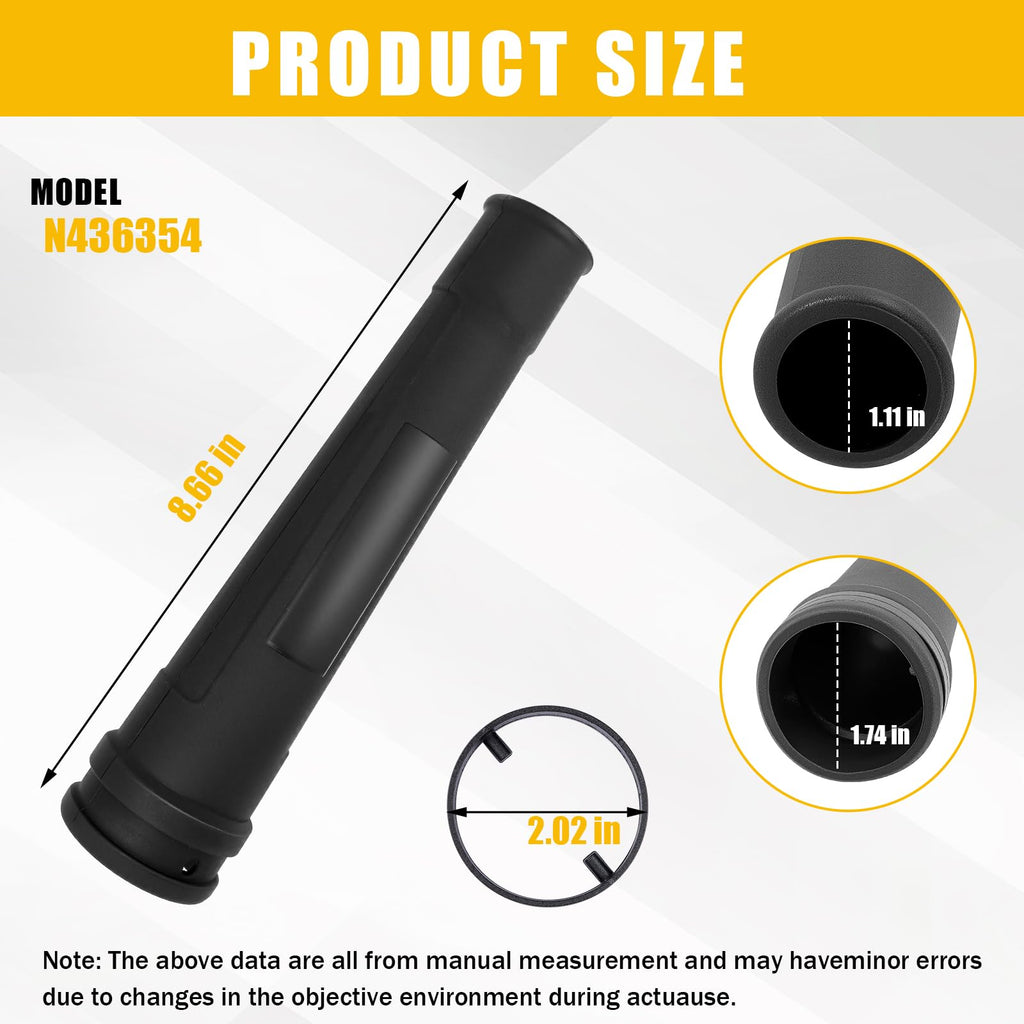 N436354 Vacuum Nozzle Assembly for DeWalt Leaf Blower DCE100B DCE100M1-2 PK