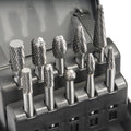 LU&MN Tungsten Carbide Burr Set, 1/4" Shank, 10 Pcs