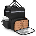 Expandable Food Delivery Backpack with 4 Cups Holder