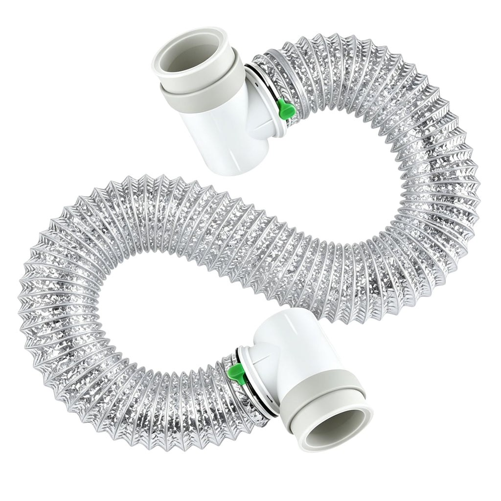 Nyoria 10FT Dryer Vent Hose Kit for Tight Space 4 Inch, 90 Degree Elbow