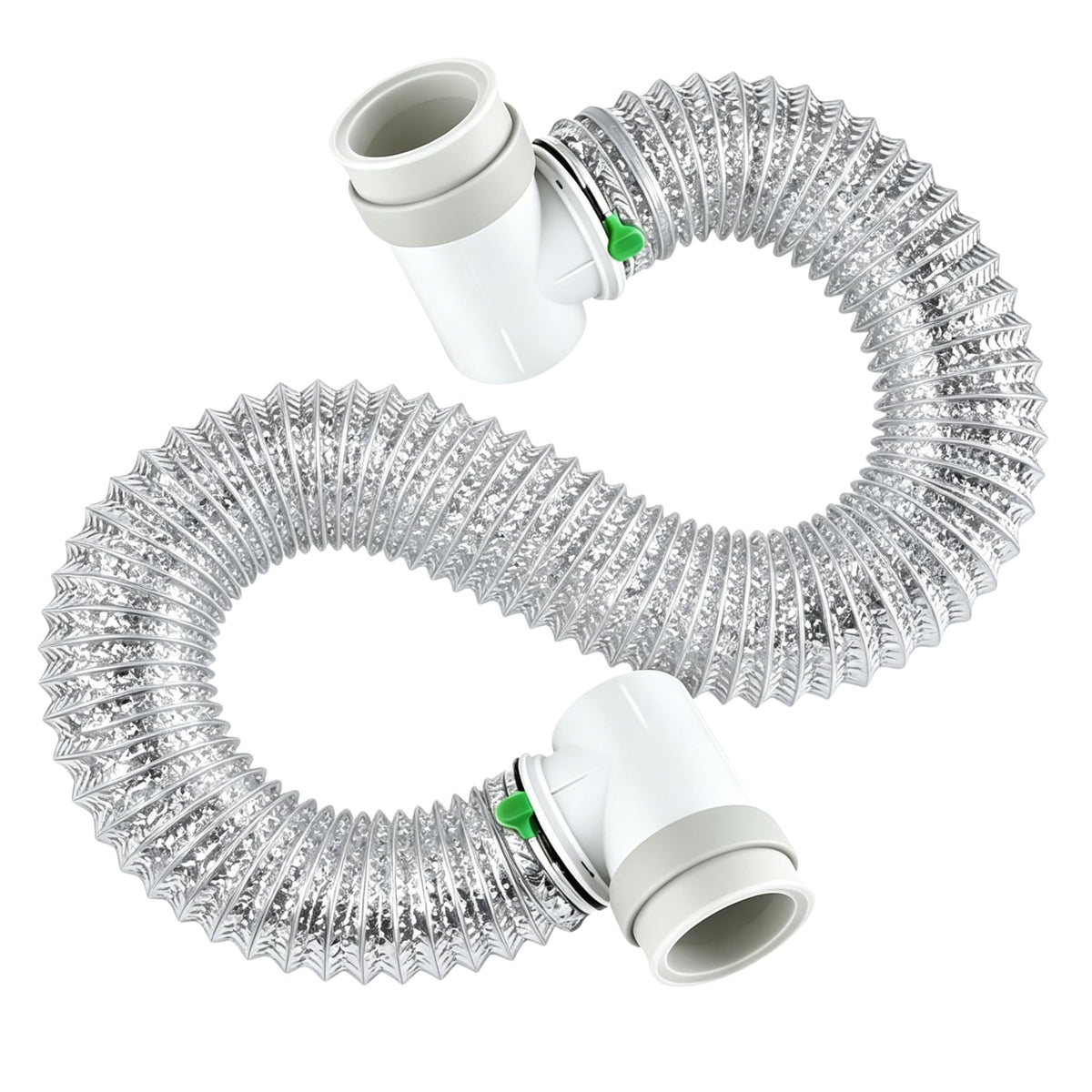 Nyoria 10FT Dryer Vent Hose Kit for Tight Space 4 Inch, 90 Degree Elbow