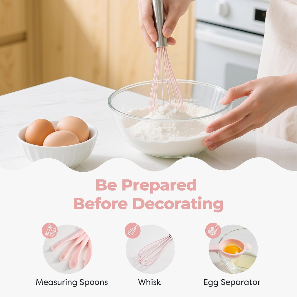 158 Aluminum Cake Decorating Kit, Baking Tools for Beginners & Pros