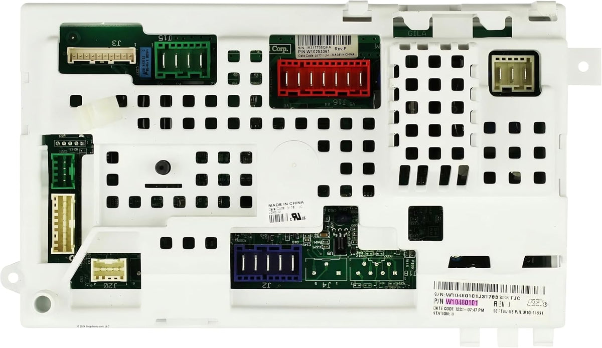 W10480101 for Whirlpool Washer Control Board WTW5500XW3