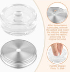 2 Set Fermentation Kit, Fermentation Lids Glass Weights and Airlocks Compatible with 86MM Wide Mouth Mason Jars for