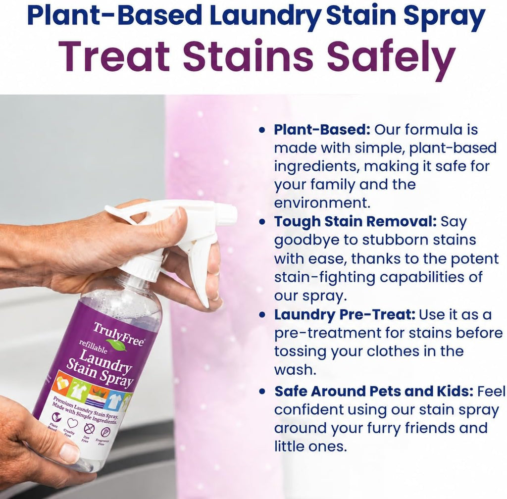 Laundry Stain Remover Spray - 16oz + 1 Fill, 3oz