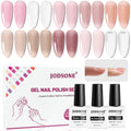 10 Colors Builder Nail Gel Polish Set with Base Coat and Top Coat No Wiping for Nails Strengthener Hard Nail
