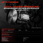 A-Premium Transmission Oil Cooler Compatible with Ford