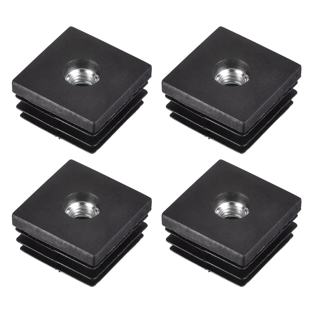 uxcell 4Pcs M8 Thread Inserts for Square Tubes for 28x28mm ID Tube