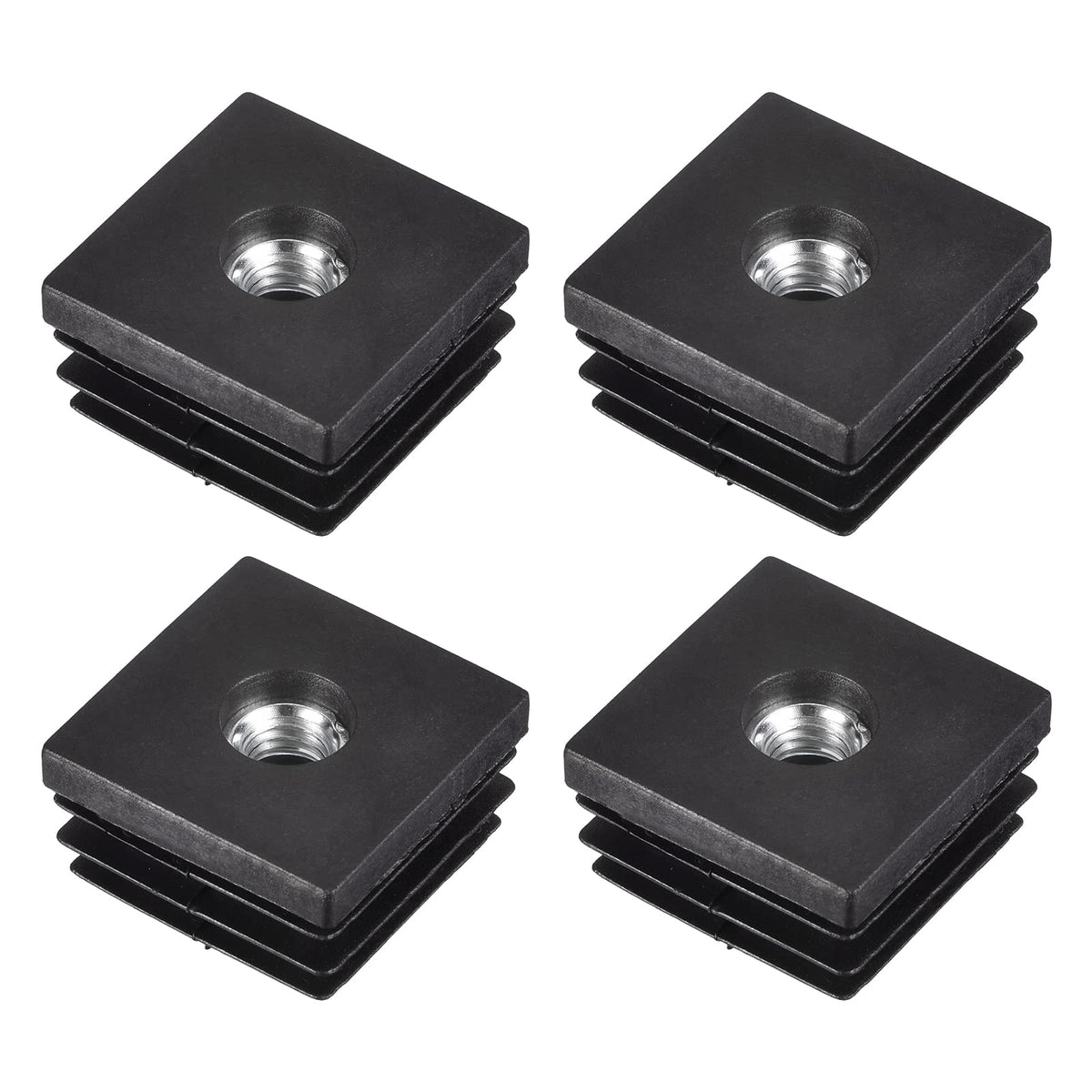 uxcell 4Pcs M8 Thread Inserts for Square Tubes for 28x28mm ID Tube