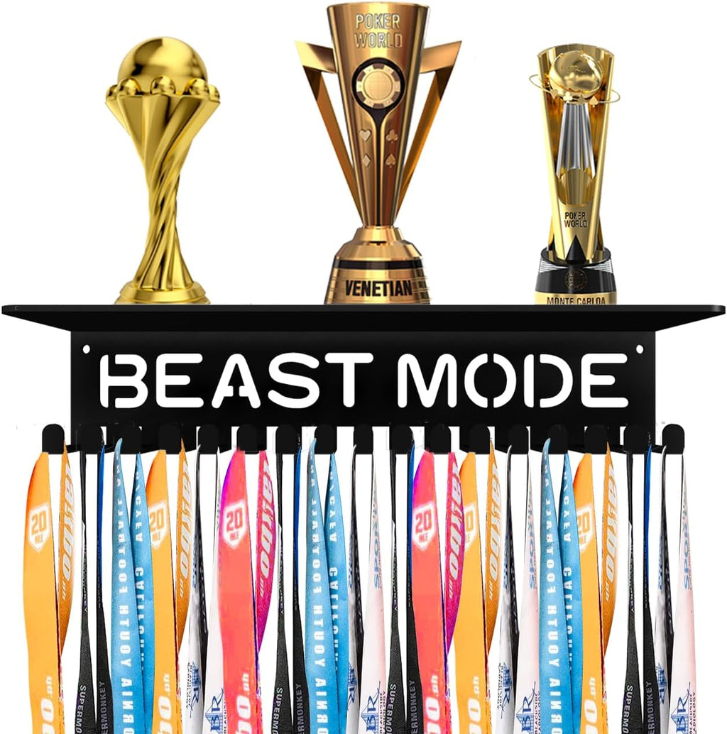 Medal Hanger Ribbon Holder Wall Metal Rack Organizer Awards Ribbon Cheer Gymnastics Soccer Runner Medals