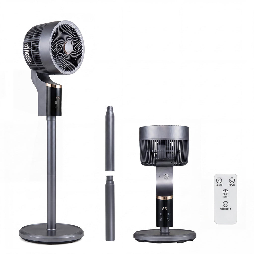 Pedestal Fan, Quiet Standing Fan with Remote Control