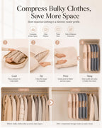 3 Pack Down jacket Garment Bags for Hanging Clothes