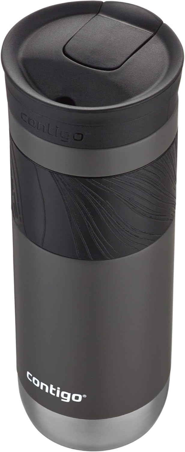 Byron Vacuum-Insulated Stainless Steel Travel Mug with Leak-Proof Lid, Reusable Coffee Cup or Water Bottle, BPA-Free