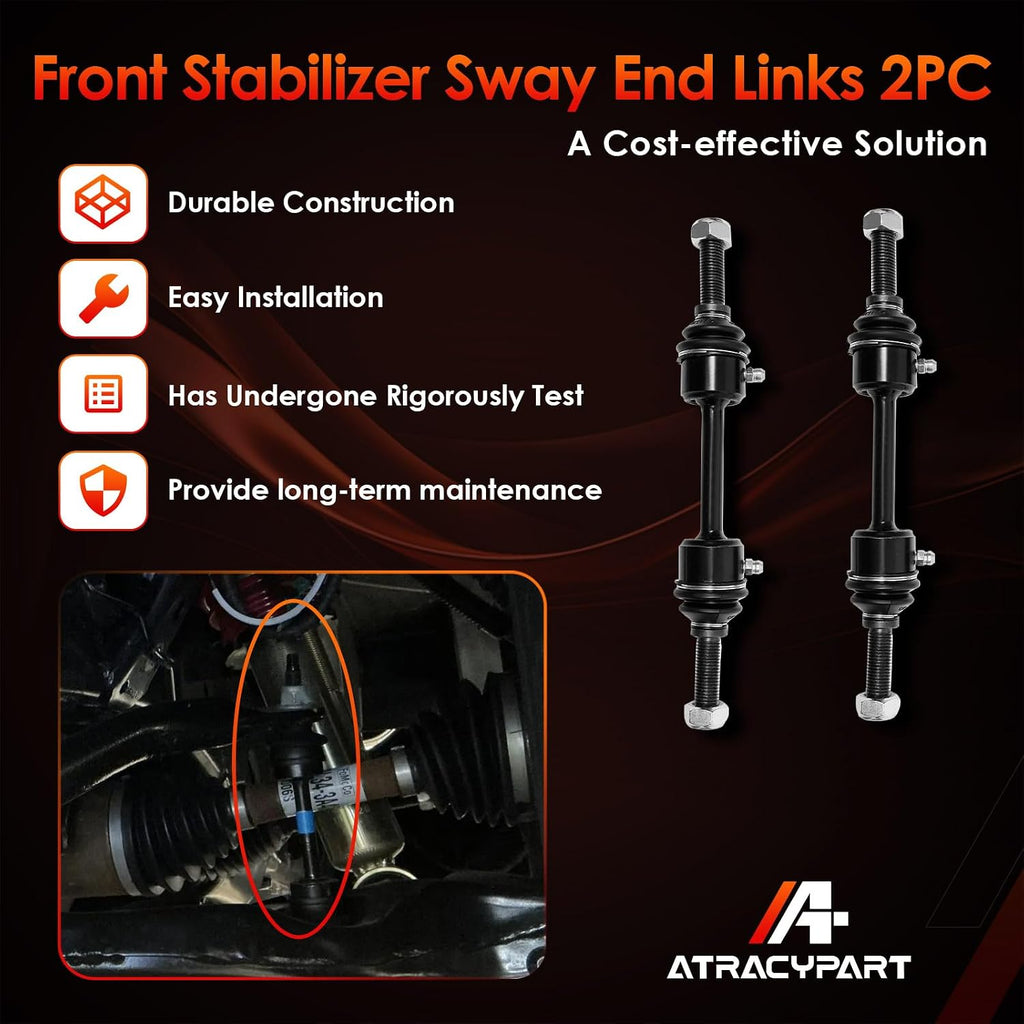 Sway Bar Links K750362 Front 2 Pcs, Fit For 2009-2022 Ford F150/F250/F350