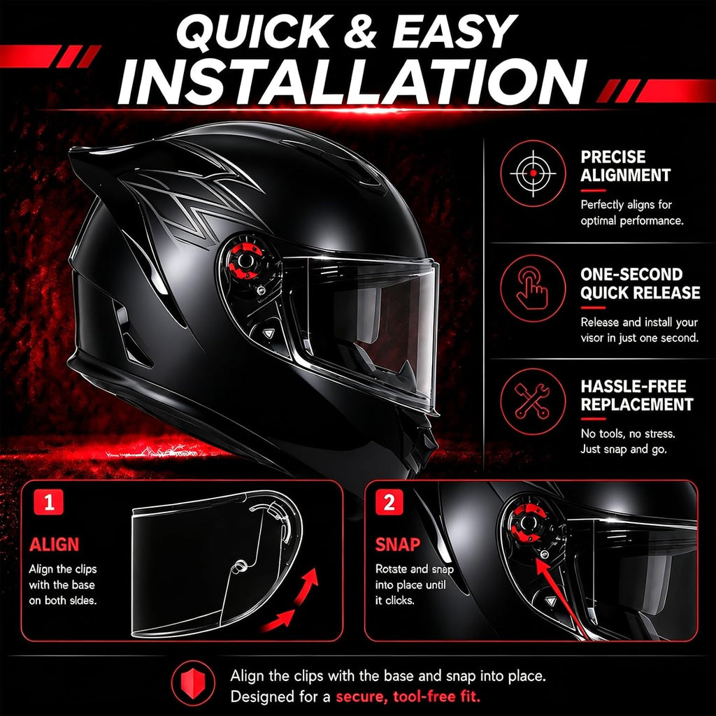 Sedici Strada 2 Visor - Sedici Strada 2 and Strada 3 Face Shield Motorcycle Helmet visor Accessories Replacement for