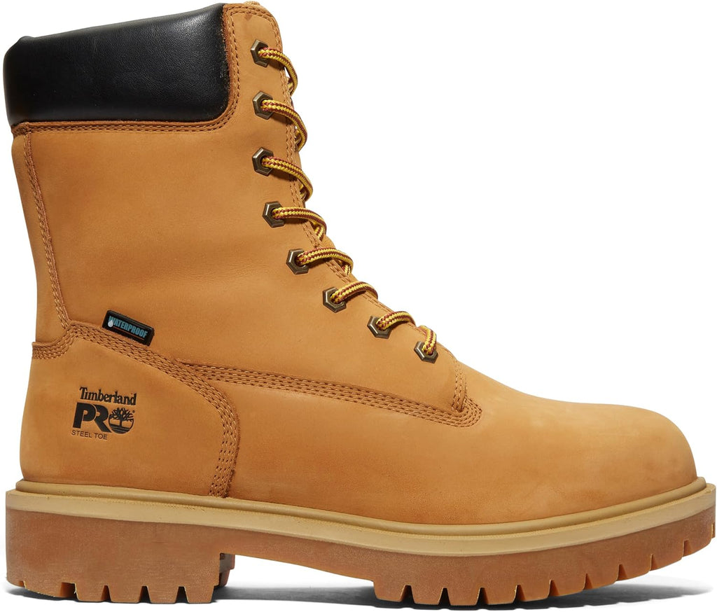 mens Direct Attach 8 Inch Steel Safety Toe Insulated Waterproof Industrial Work Boot