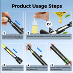 2pcs Car Perfume Diffuser With 12 Odorless Refill Sticks Black