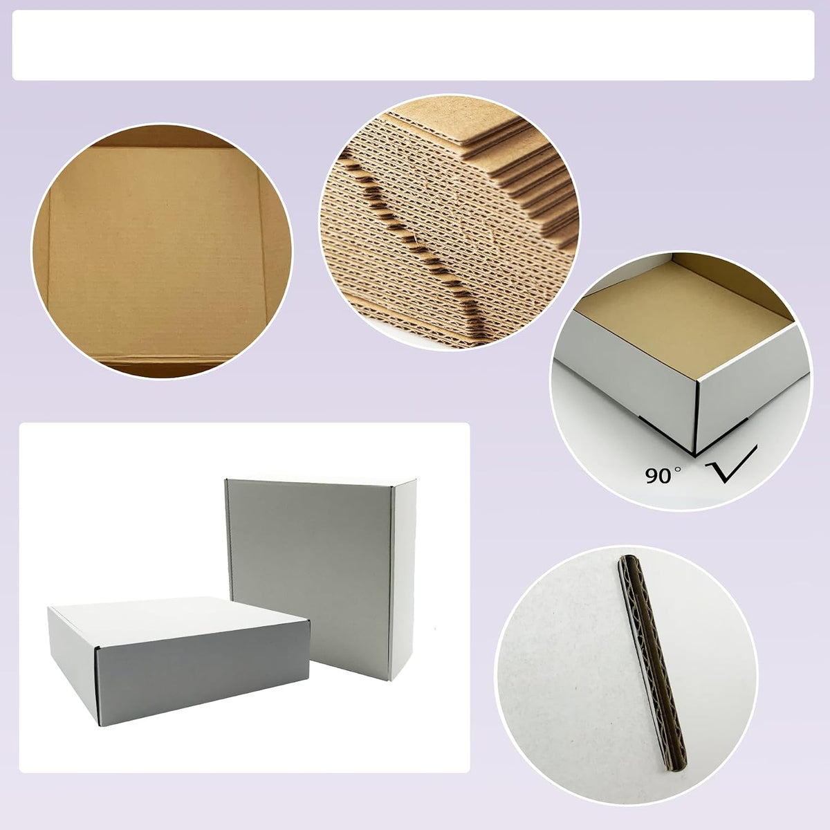 11x9.6x3 Inch White Shipping Boxes 25 Pack,Large Gift Boxes,Bulk of Mailers