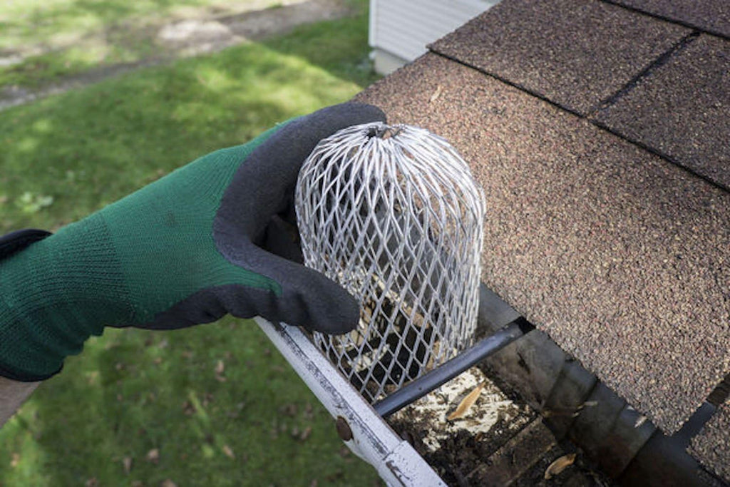 Gutter Guard 3 Inch Expand Aluminum Filter Strainer. Stops Blockage Leaves Debris. Pack of 4. by Massca (Aluminum 3
