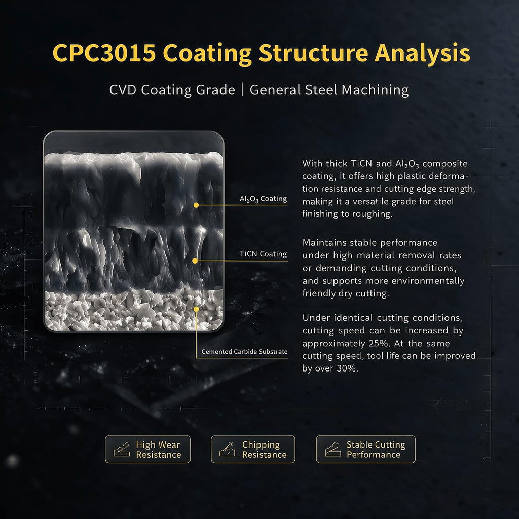 C&CINDOST APMT1135PDER-G Carbide Indexable Milling Inserts Grade CPC3015 Indexable CNC Milling Inserts for General Machining