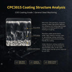 C&CINDOST CNMG120408‑PM Indexable Carbide Turning Inserts Grade CPC3015, CNC Lathe Cutting Tool Inserts with‑PM Chip Breaker for Steel Semi‑Finishing Machining
